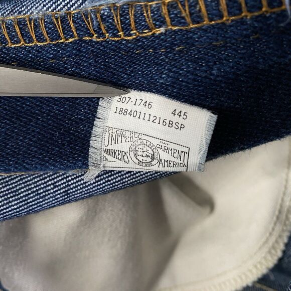 Vintage Lee Riders Jeans Mens 30x29 Blue Polyester Blend USA Union Made (Tag 32) - Picture 16 of 16